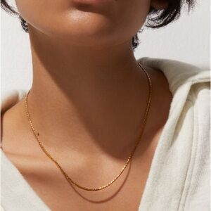 PRIYA SNAKE CHAIN NECKLACE - GOLD DIPPED | JENNY BIRD